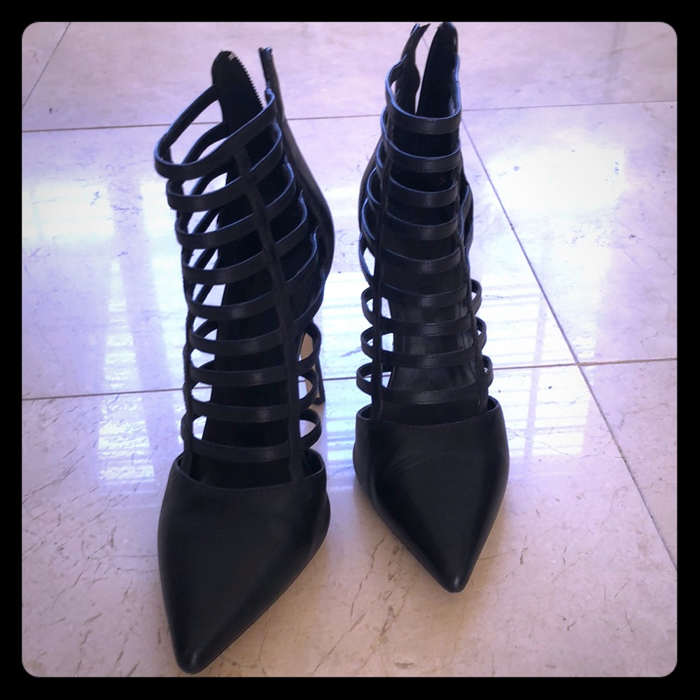 Aldo caged gladiator pumps